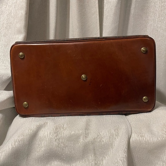 Vintage Polo Ralph Lauren Tartan Plaid Brown and Black Weekend Travel Bag - Picture 6 of 11